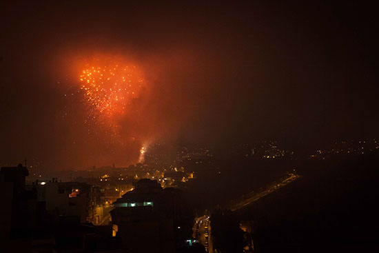SPAIN-CROSS-DAY-FIREWORKS